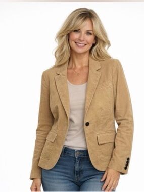 Banana republic, camel corduroy blazer size 4/stretch fit